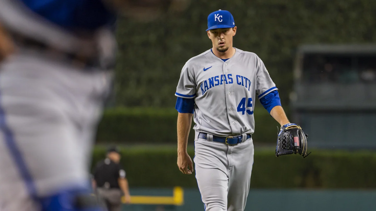 Taylor Clarke walks off the mound after a relief outing.